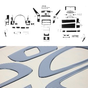 Mercedes-Benz Sprinter Van Dashboard Kit - Omac - 57 Pcs. - Carbon - '06-'18